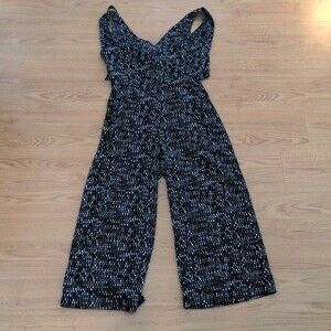 Dress Forum LA Black and White Cropped Jumpsuit Size M